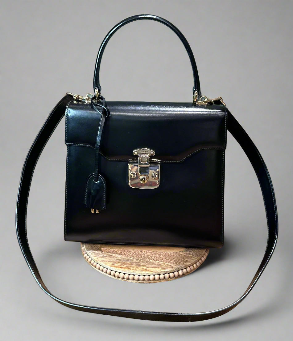 Gucci Lady Lock Leather Handbag