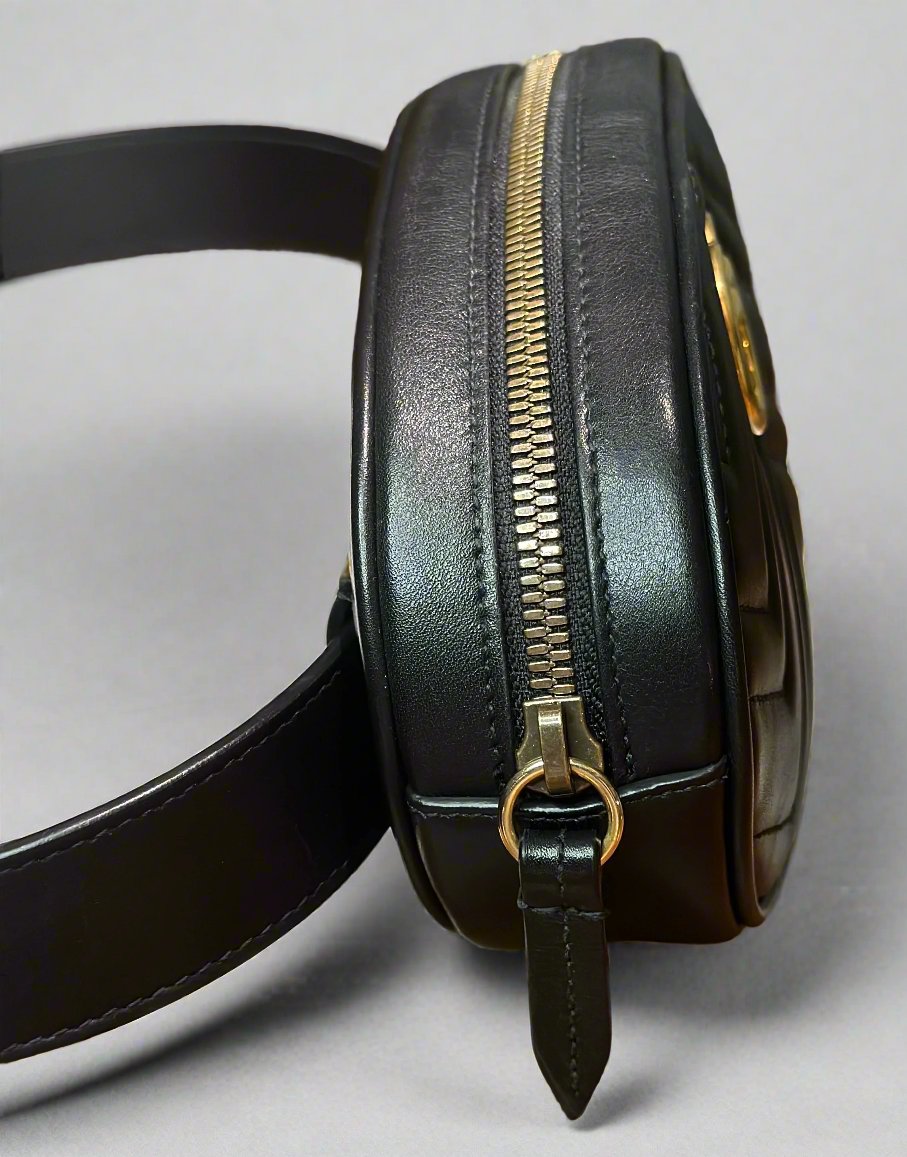 Authentic Gucci Matelasse GG Marmont Belt Bag