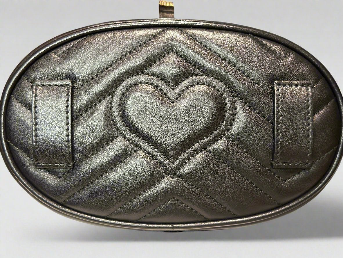 Authentic Gucci Matelasse GG Marmont Belt Bag