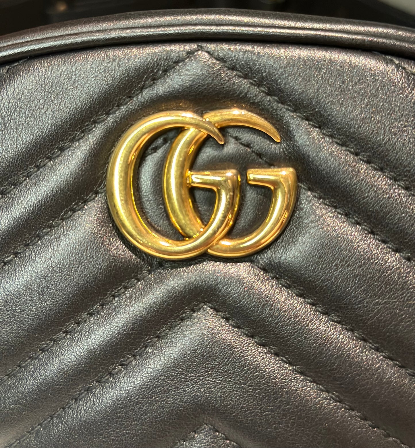 Authentic Gucci Matelasse GG Marmont Belt Bag