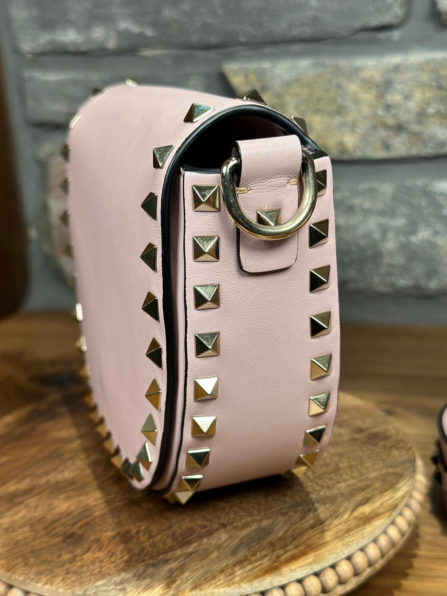 Valentino Garavani Rockstud Mini Saddle Bag