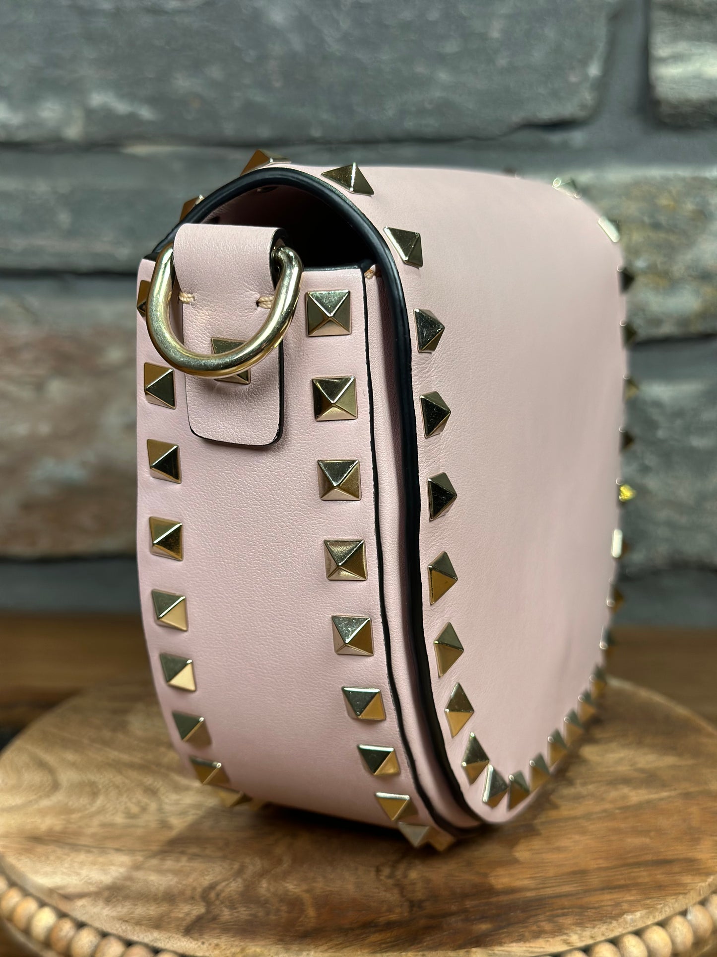 Valentino Garavani Rockstud Mini Saddle Bag