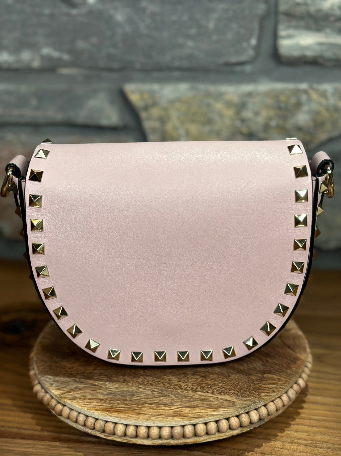 Valentino Garavani Rockstud Mini Saddle Bag