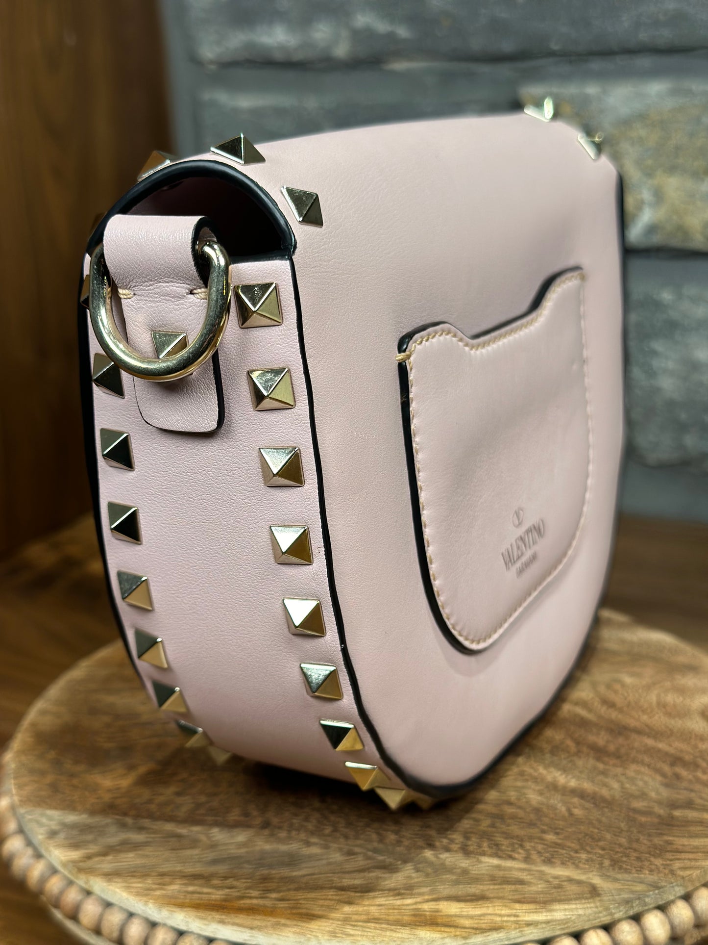 Valentino Garavani Rockstud Mini Saddle Bag