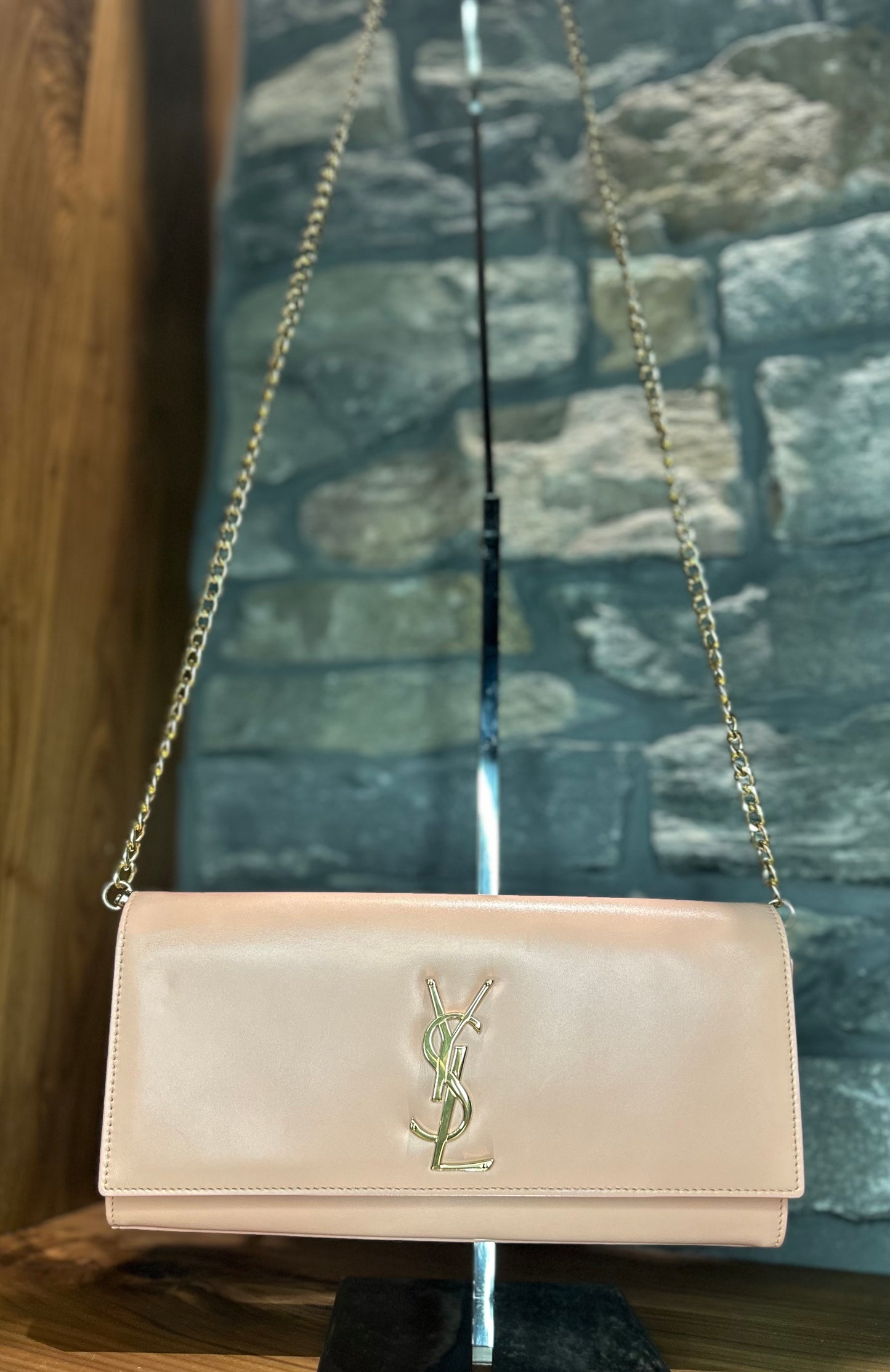Saint Laurent Smooth Calfskin Cassandre Clutch