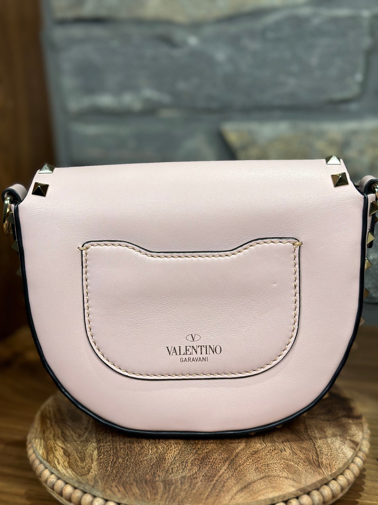 Valentino Garavani Rockstud Mini Saddle Bag