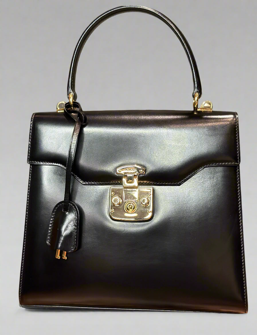 Gucci Lady Lock Leather Handbag