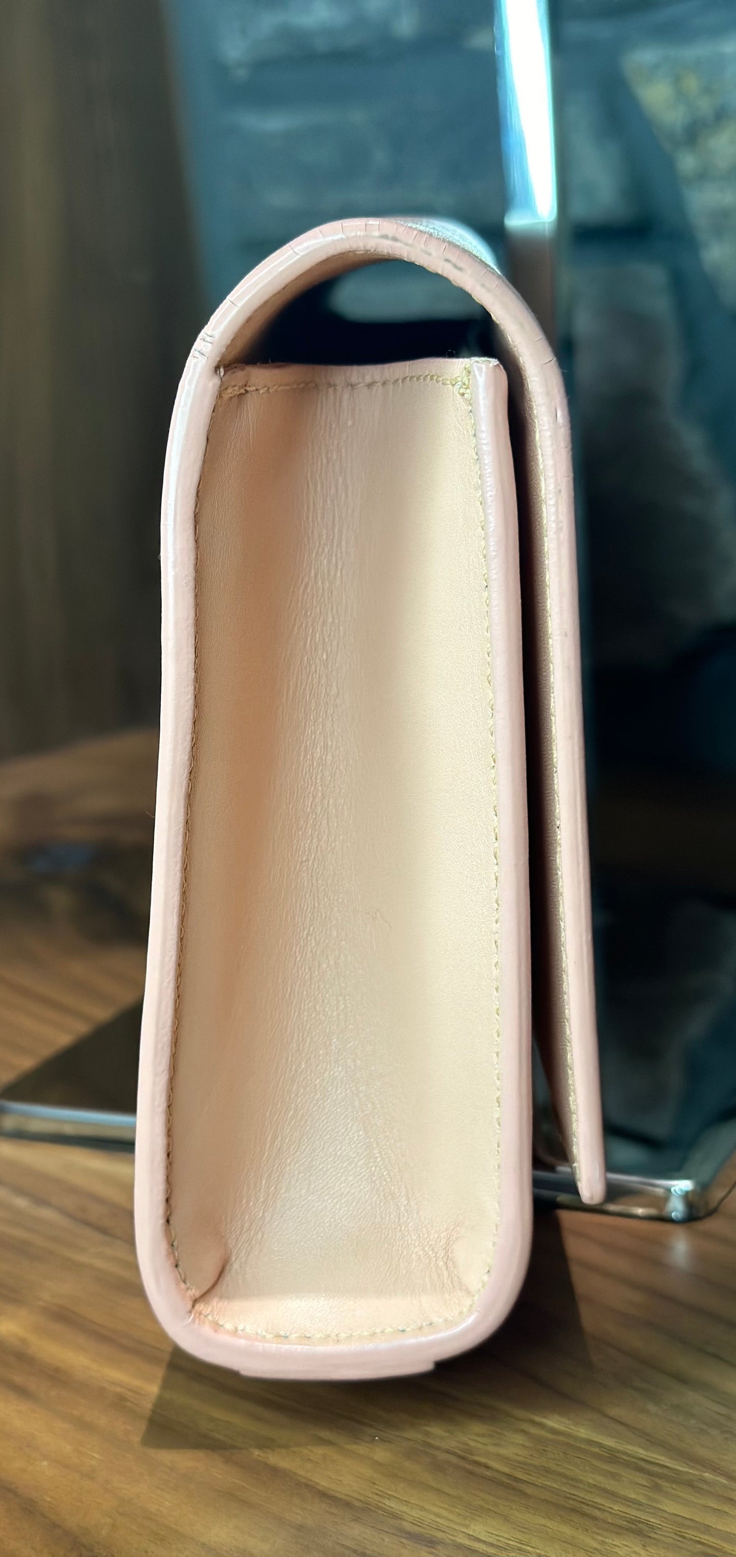 Saint Laurent Smooth Calfskin Cassandre Clutch